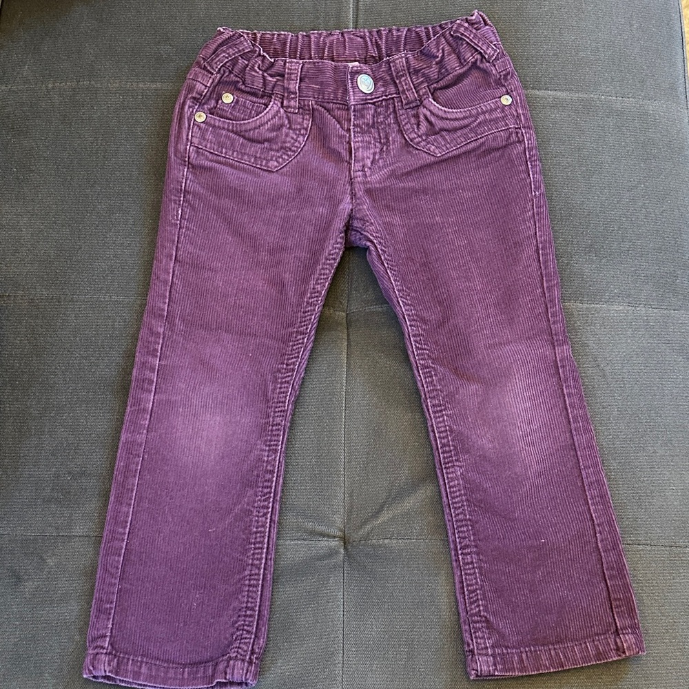 2-3yrs Kids Corduroy Jeans in Deep Purple